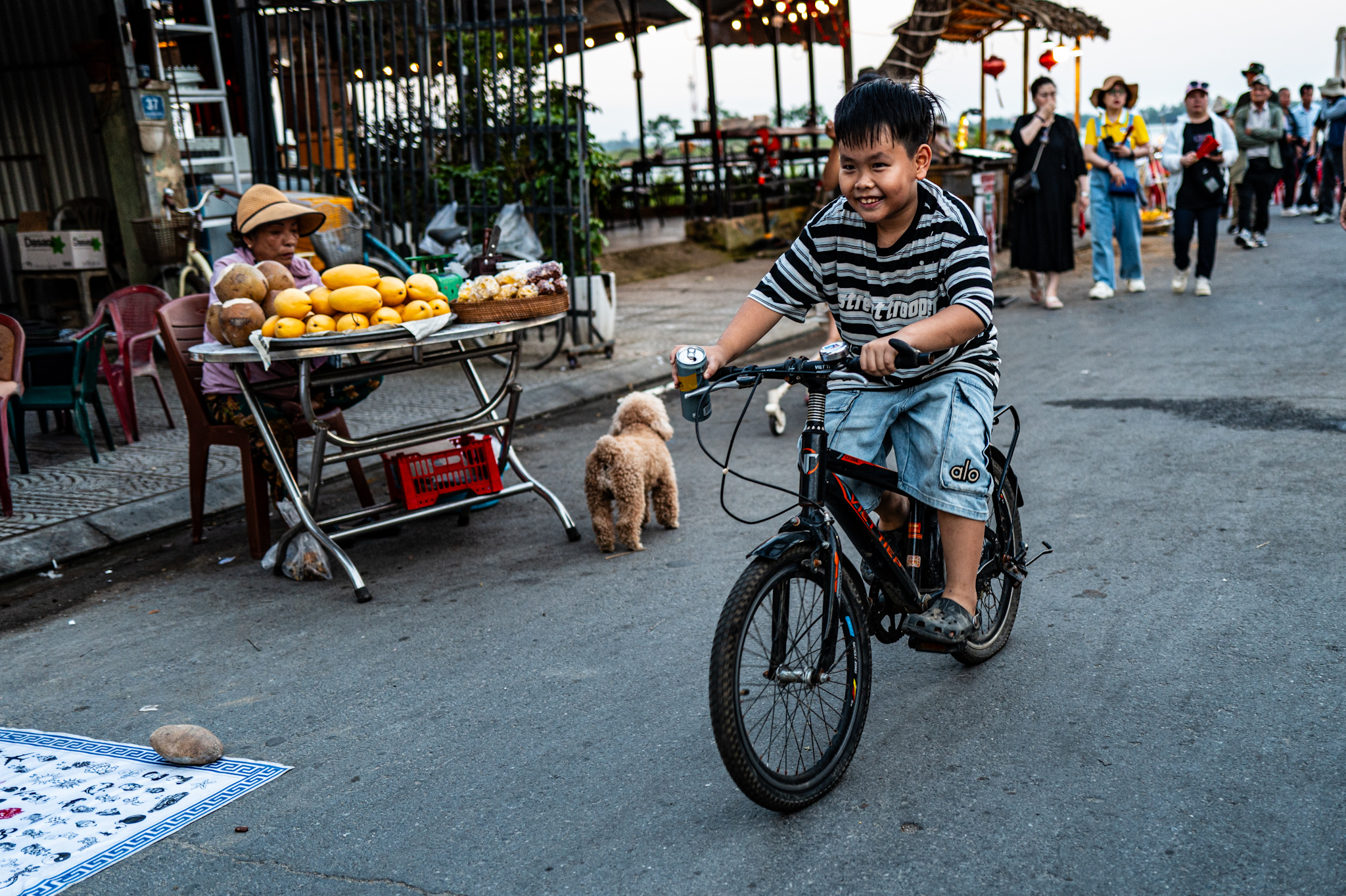 Boy on a bike in Hoi An